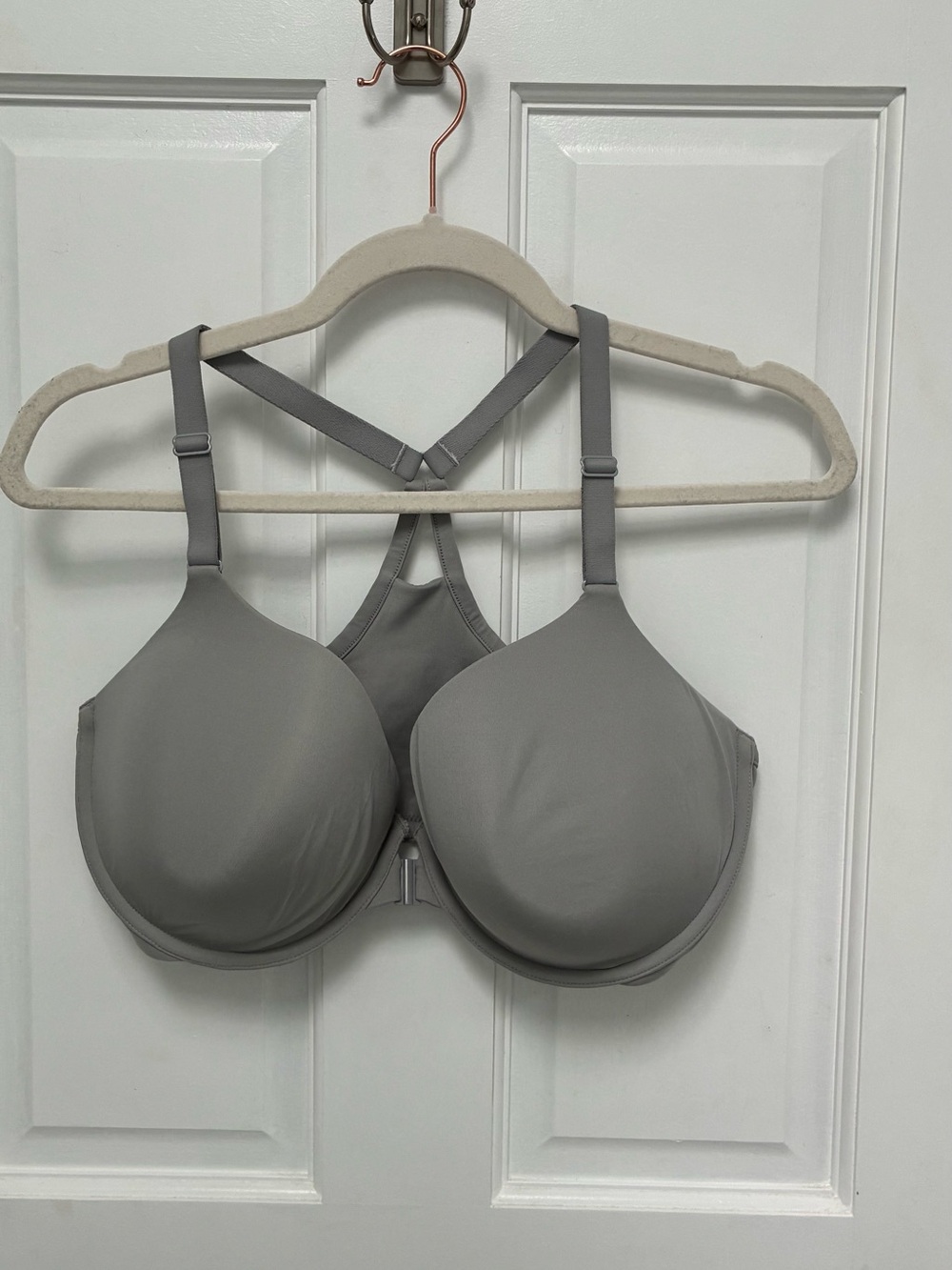 Bare Necessities Gray Racerback Molded T-Shirt Bra